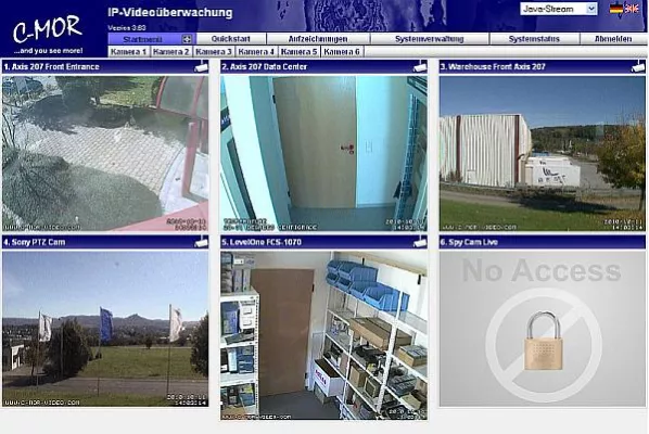 Bild: Neu: Videoüberwachung C-MOR mit Benutzerprofilen