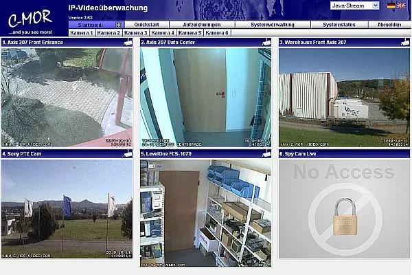 Bild: Neu: Videoüberwachung C-MOR mit Benutzerprofilen