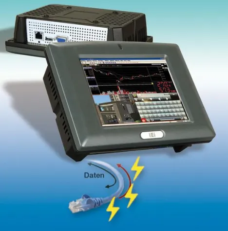 Power-over-Ethernet Panel-PC mit x86 Prozessor Bild: Power-over-Ethernet Panel-PC mit x86 Prozessor