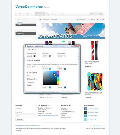 Shop-System VersaCommerce jetzt mit kostenfreien Design-Vorlagen Bild: Shop-System VersaCommerce jetzt mit kostenfreien Design-Vorlagen