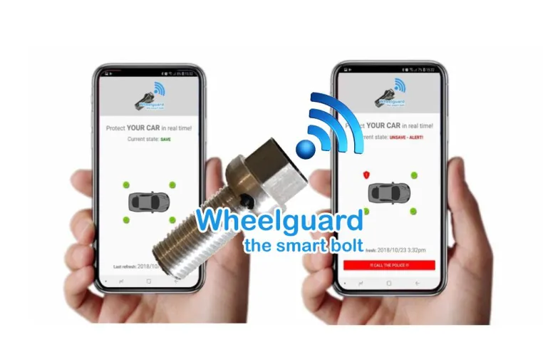 Bild: Wheelguard der intelligente Radbolzen