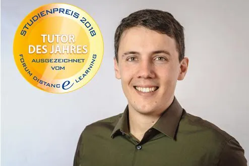 Studienpreis im Online-Voting vergeben: Jörg Reschke zum „Tutor des Jahres 2018“ gewählt Bild: Studienpreis im Online-Voting vergeben: Jörg Reschke zum „Tutor des Jahres 2018“ gewählt