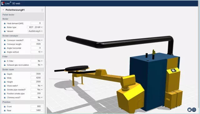 Bild: Lino® Hub mit Lino® 3D web - Systemunabhängige 3D-Visualisierung