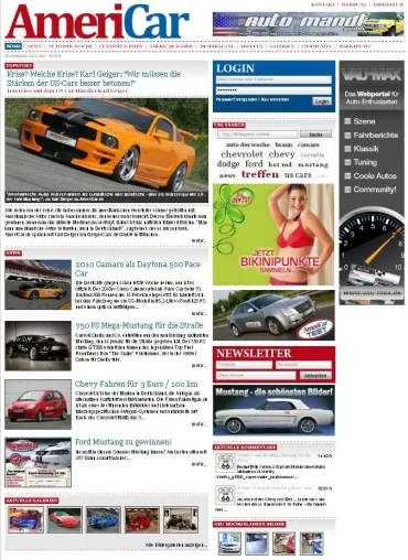 AmeriCar.de - Die neue Heimat für US-Cars Bild: AmeriCar.de - Die neue Heimat für US-Cars