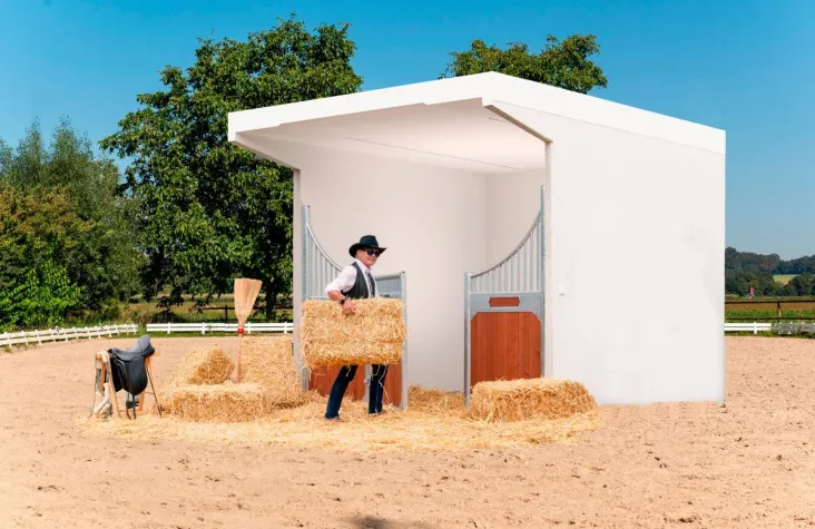 Bild: JUWEL Betonbauteile GmbH führt innovative Beton-Pferdeboxen ein: Ein Zuhause für Ihre Pferde