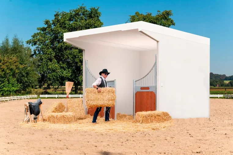 Bild: JUWEL Betonbauteile GmbH führt innovative Beton-Pferdeboxen ein: Ein Zuhause für Ihre Pferde