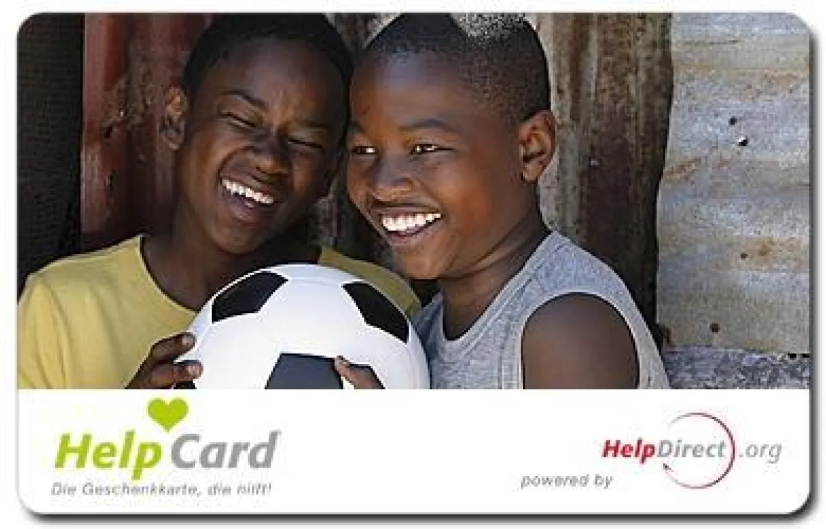 Südafrika-HelpCard: Gleichzeitig schenken und spenden