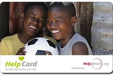 Bild: WM-Spendenaktion bei HelpDirect.org: Südafrika-HelpCard unterstützt Notleidende