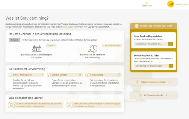 Servicemining: Servicekataloge mit wenigen Klicks erstellen - enorme Zeit- und Kostenersparnis Bild: Servicemining: Servicekataloge mit wenigen Klicks erstellen - enorme Zeit- und Kostenersparnis