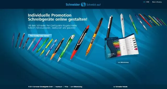 Bild: Weitclick launcht Pen Configurator für Schneider