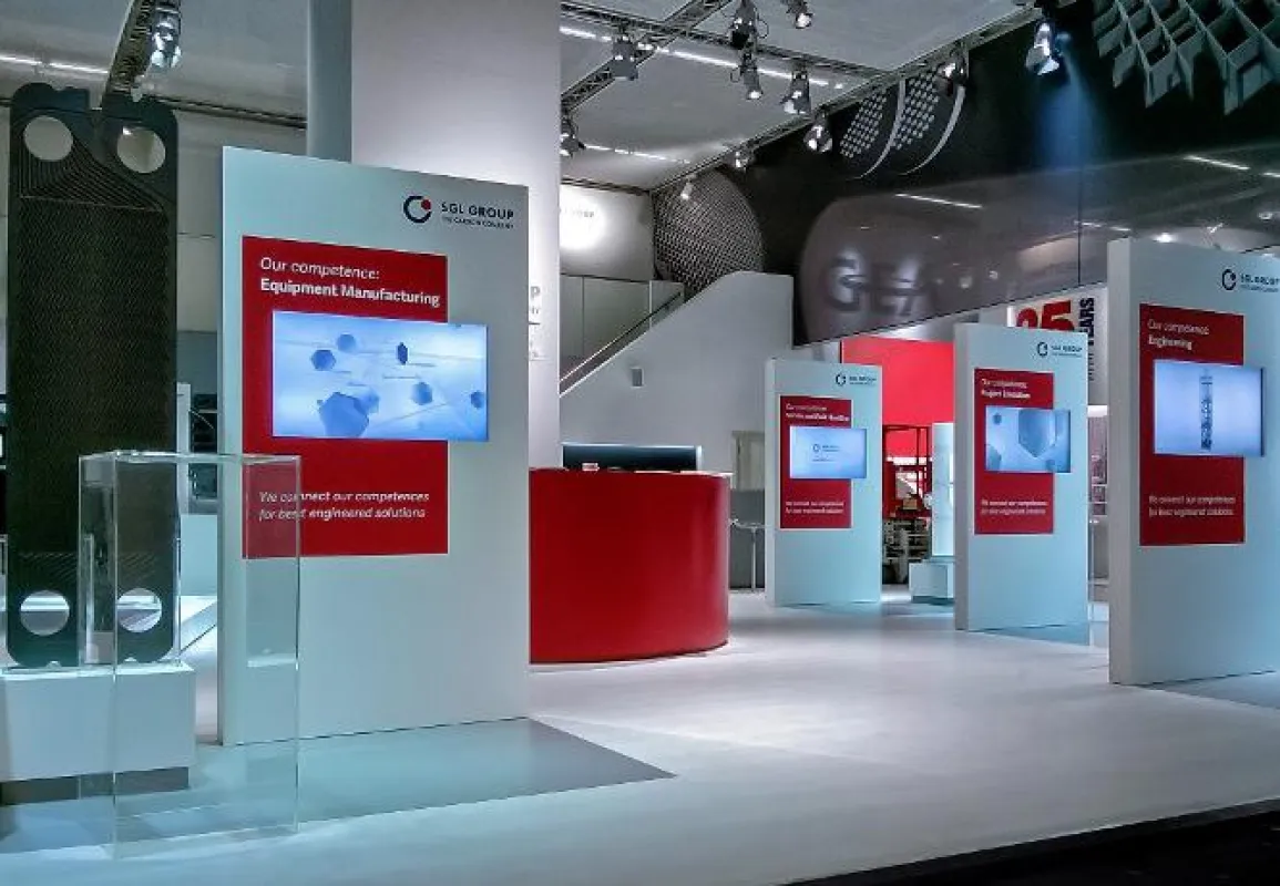 (Foto: hl-studios, Erlangen) SGL-Carbon auf der ACHEMA 2015