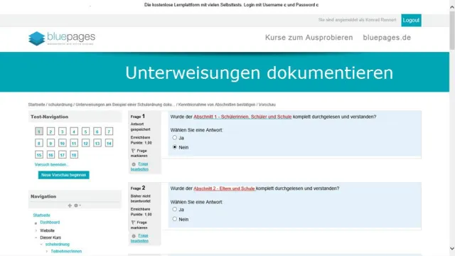 Bild: Unterweisungen per Lernplattform dokumentieren