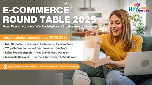 Bild: E-Commerce Round Table 2025: Vom Warenkorb zur Wertschöpfung – Strategien, die konvertieren