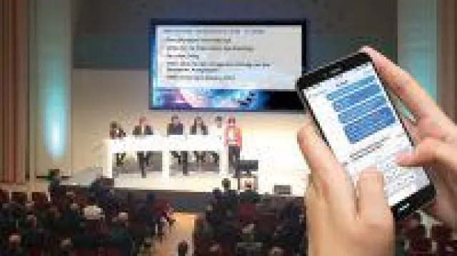 Bild: Für einen erfolgreichen Vortrag: Feedback per SMS aus dem Publikum einholen