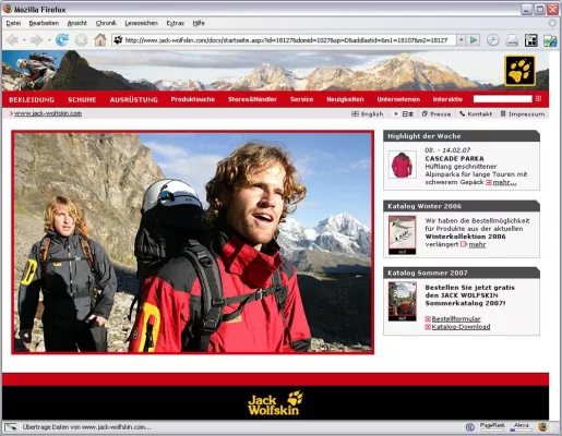 Bild: die_schnittsteller optimieren Internetauftritt von JACK WOLFSKIN