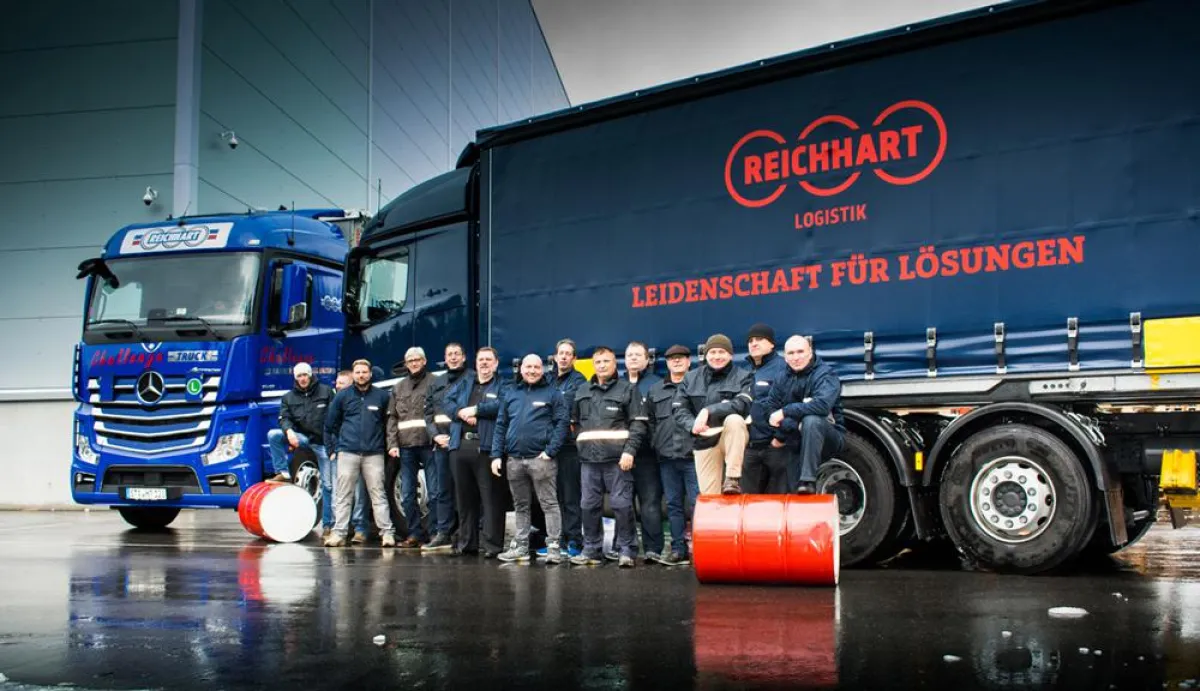 19 REICHHART Fahrer stellten beim Verbrauchswettbewerb eine spritsparende Fahrweise unter Beweis.