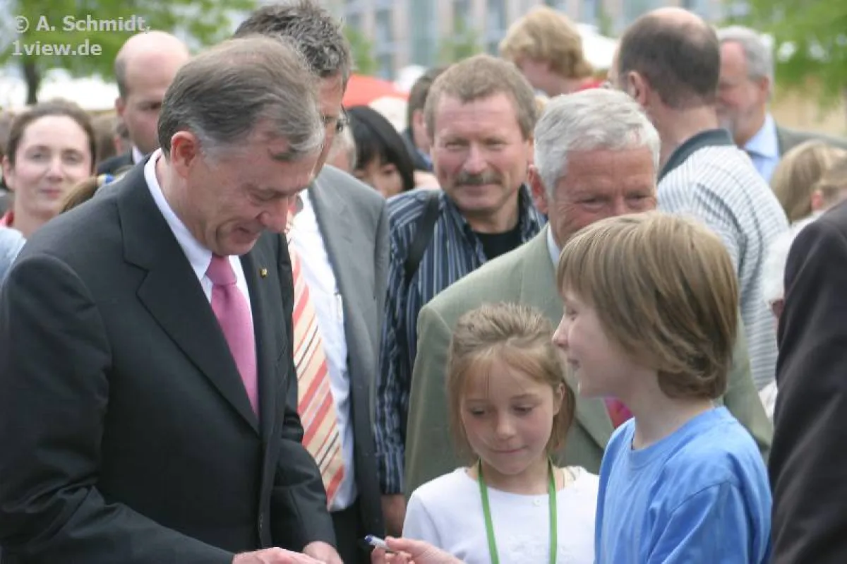 Bundespräsident Köhler auf der Buga 2004
