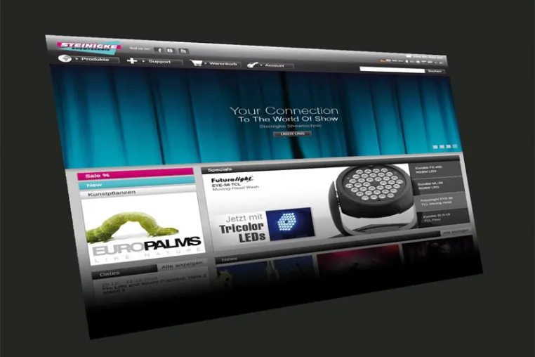 Bild: Steinigke Showtechnic beschreitet neue Onlinepfade