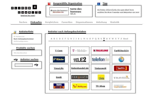 clicks4charity.net geht online Bild: clicks4charity.net geht online