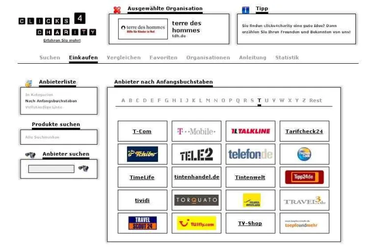 Bild: clicks4charity.net geht online