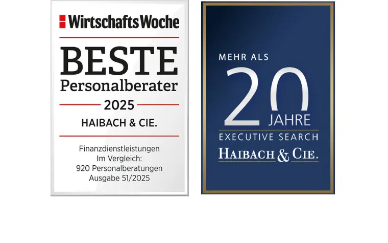 Bild: Haibach & Cie. im Dezember 2025 erneut von der WirtschaftsWoche als „Beste Personalberater“ ausgezeichnet