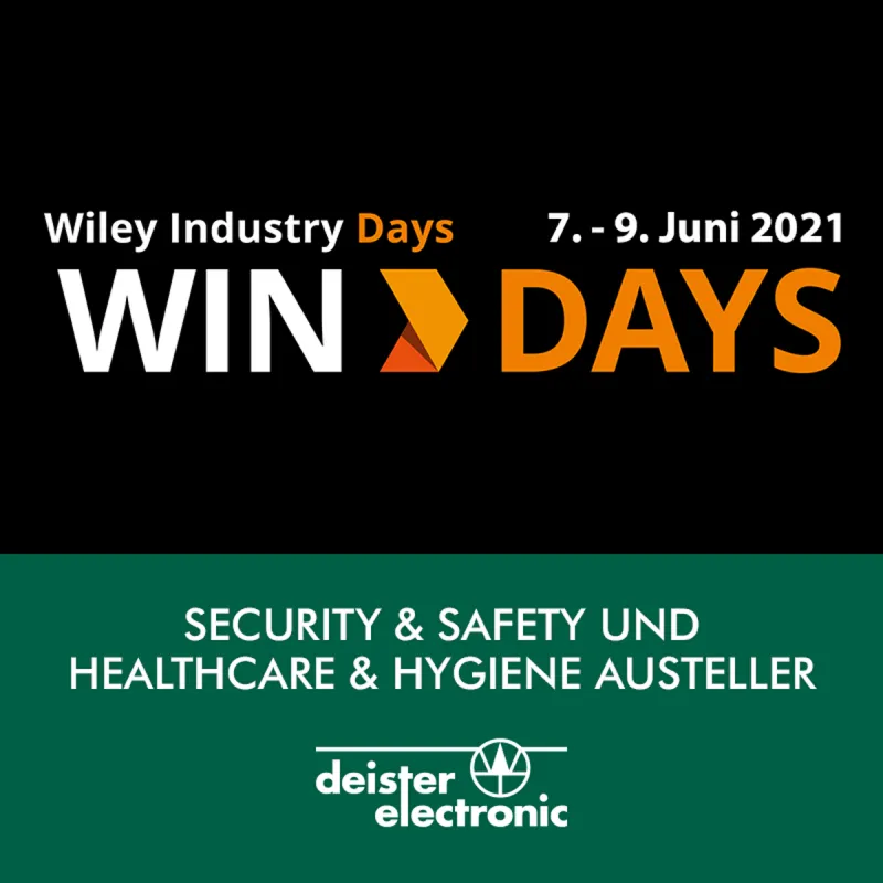 deister electronic als Aussteller bei den WIN>Days 2021 (© deister electronic GmbH)