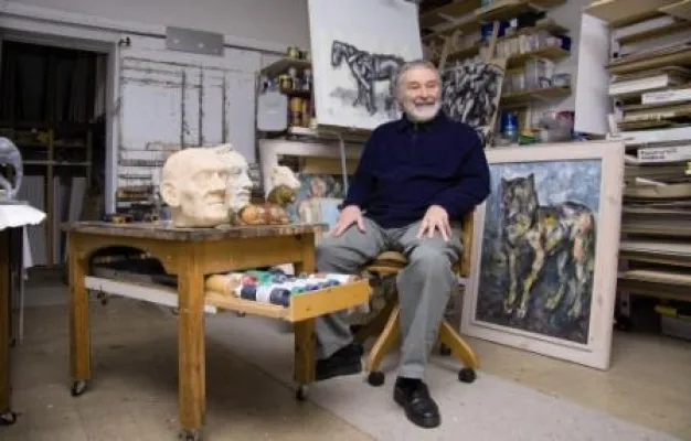 Bild: Joachim Hering - Malerei, Plastik, Grafik. Ausstellung im Museum Schloss Moritzburg Zeitz 6.3.2011 - 13.6.2011