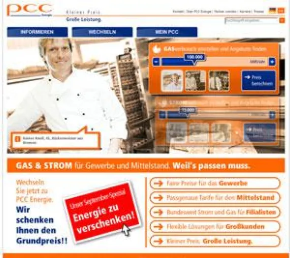 dmc digital media center GmbH launcht neues Internetportal für PCC Energie Bild: dmc digital media center GmbH launcht neues Internetportal für PCC Energie