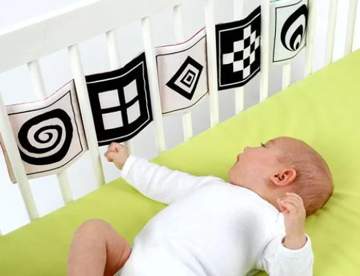 Bild: Babyspielzeug für die visuelle und motorische Entwicklung