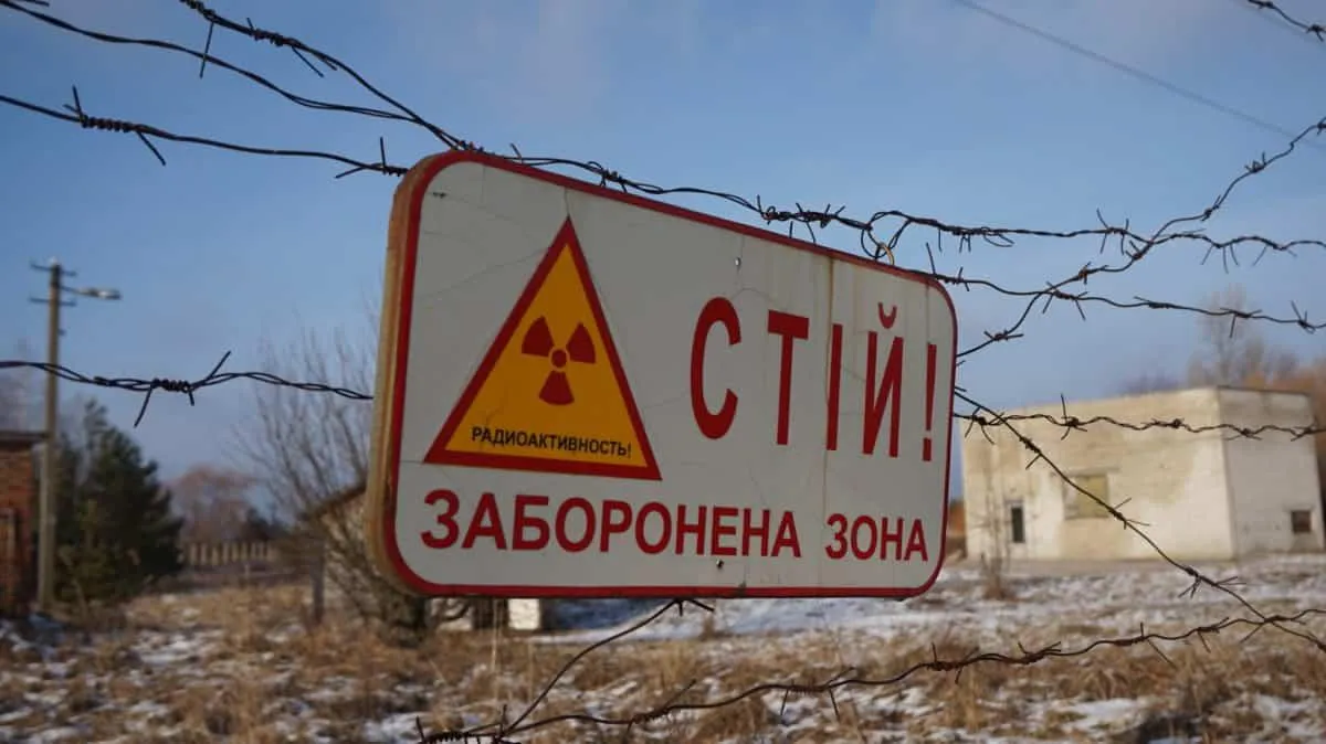 Kontrollstelle in Tschernobyl