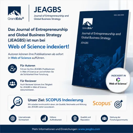 Bild: JEAGBS bei Web of Science indexiert: GrandEdu Research School stärkt internationale Sichtbarkeit