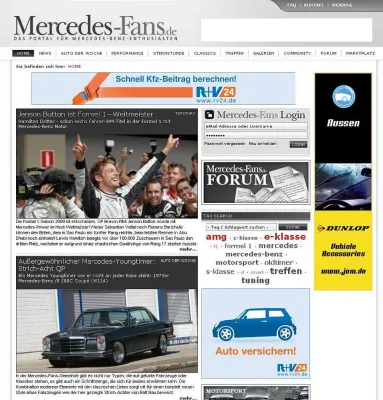 Bild: Mercedes-Fans.de knackt die 20.000 - Mercedes-Enthusiasten begeistern sich für kostenloses Online-Magazin
