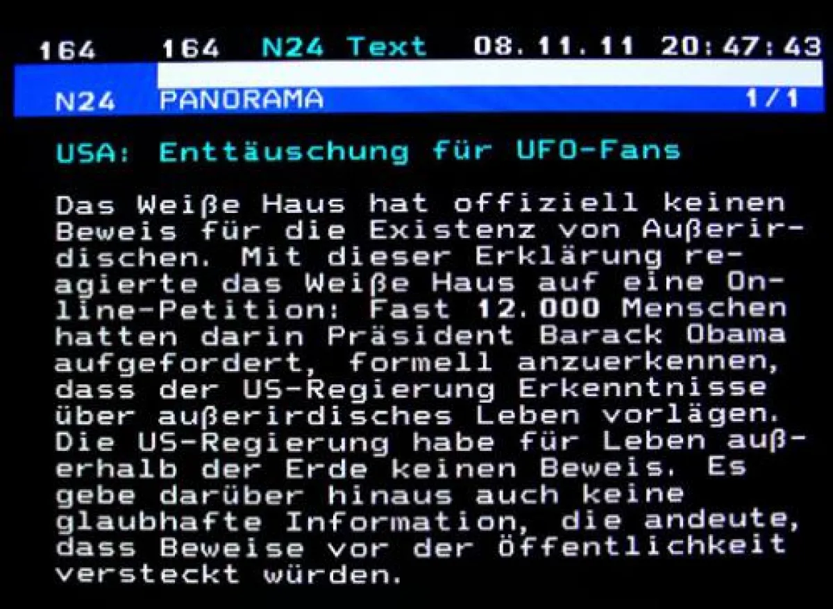 Das Weiße Haus und die UFOs