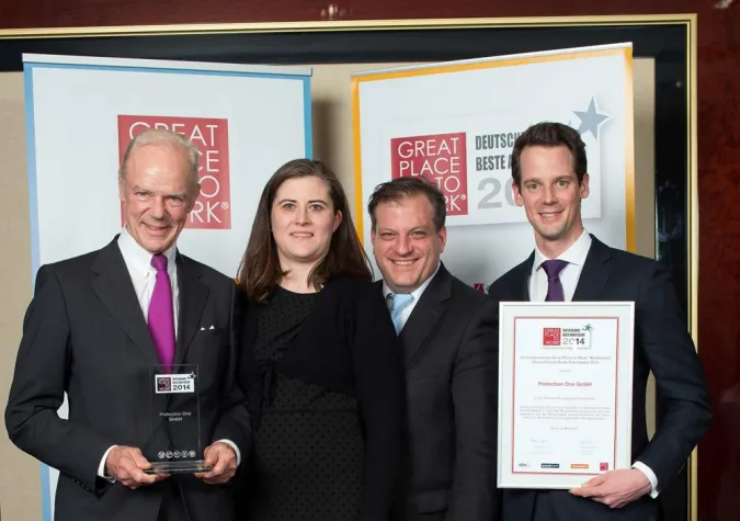 Bild: Ausgezeichnet: Protection One bietet hohe Arbeitsplatzqualität