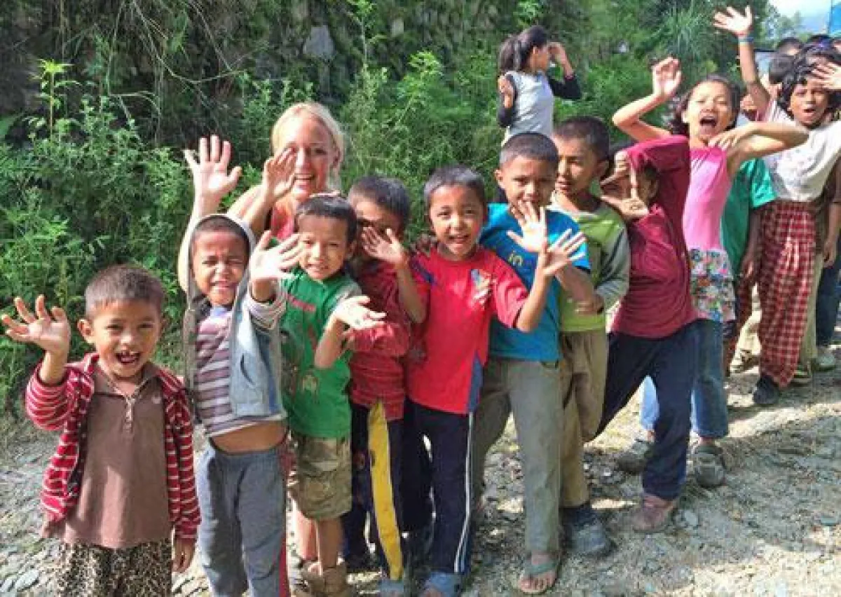 Kinder des Waisenhauses in Kathmandu / Nepal