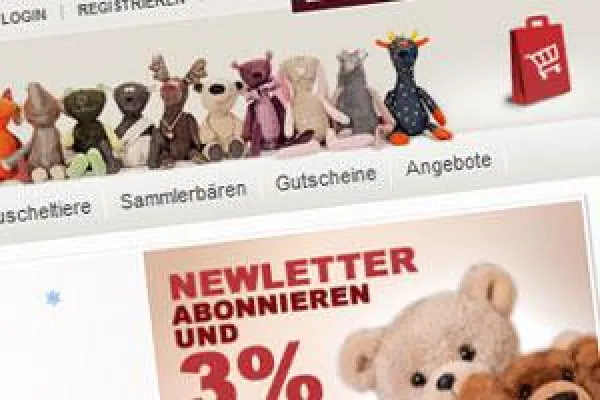 Bild: STEINER Plüschtiere – im Online-Geschäft gefragt wie noch nie