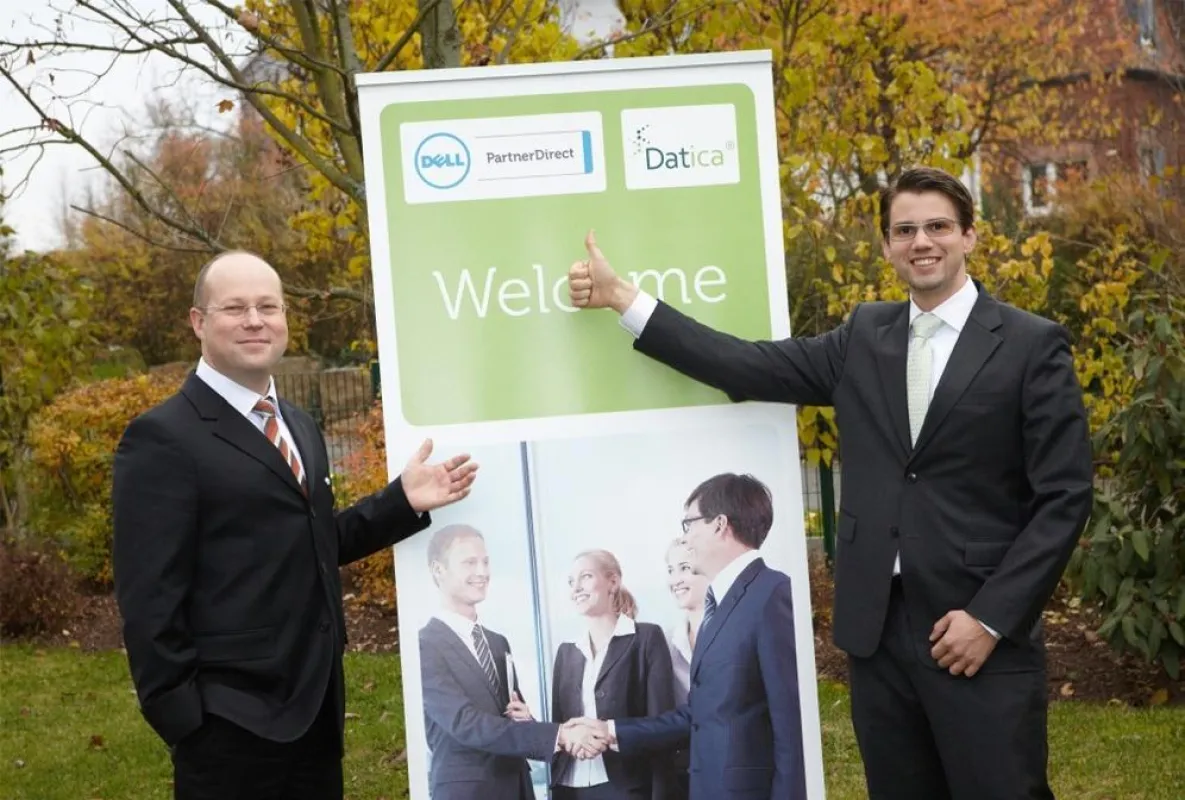 Die Datica-Geschäftsführer Ulrich Alt (links) und Axel Denk laden zum Business-Workshop ein.