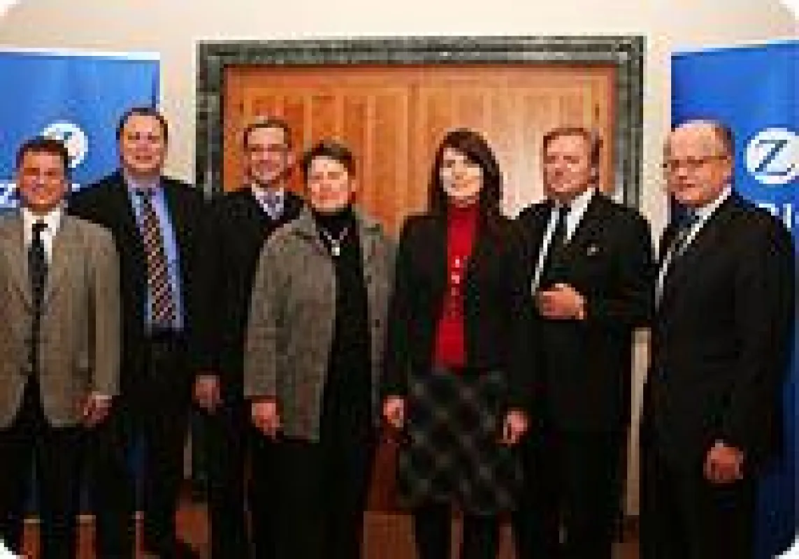 v.l.n.r.: Albrecht Bonin (Zurich), Ralf Dieckmann (Zurich), Jörg Bertram (Radio Bonn/Rhein-Sieg), Dr. Gudula Meisterjahn-Knebel (Aktion Weltkinderhilfe), Melanie Storch (Björn Steiger Stiftung), Eduar