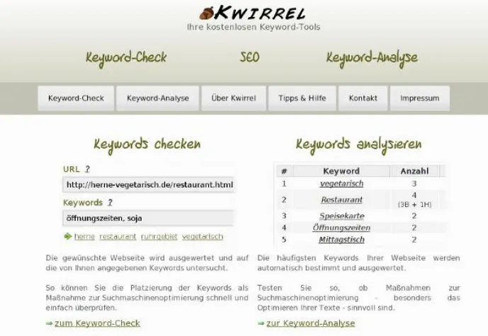 Keywordtool Kwirrel um Funktion erweitert Bild: Keywordtool Kwirrel um Funktion erweitert