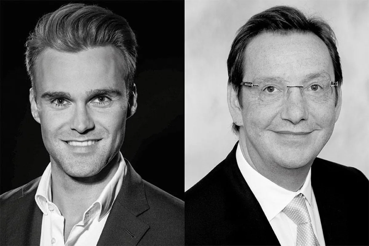 V.l.n.r: Dr. Fabian Heuschele, Geschäftsführer ProSiebenSat.1 Accelerator und Horst Kesselkaul, Geschäftsführer creditweb GmbH