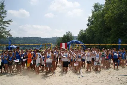 Bild: Beach-Volleyball, ein Riesenerfolg für den Schulsport.