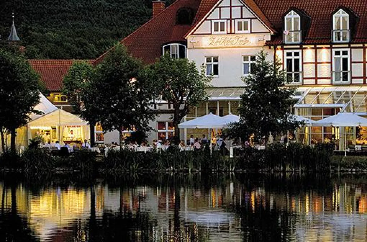 Landhaus »Zu den Rothen Forellen«, Sommerterrasse