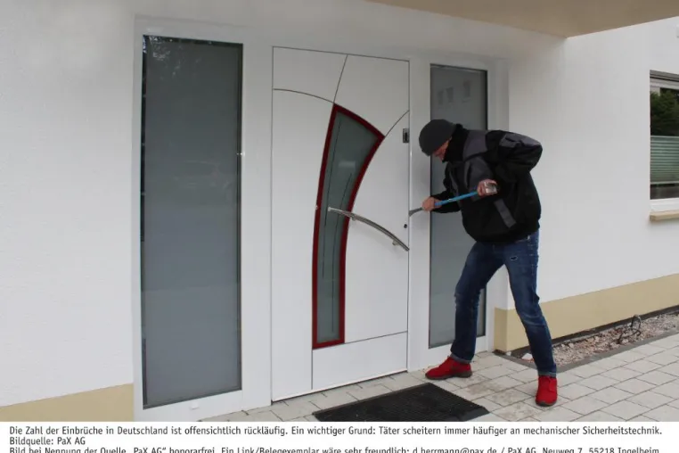 Bild: Einbrecher scheitern immer häufiger an mechanischen Sicherheitssystemen
