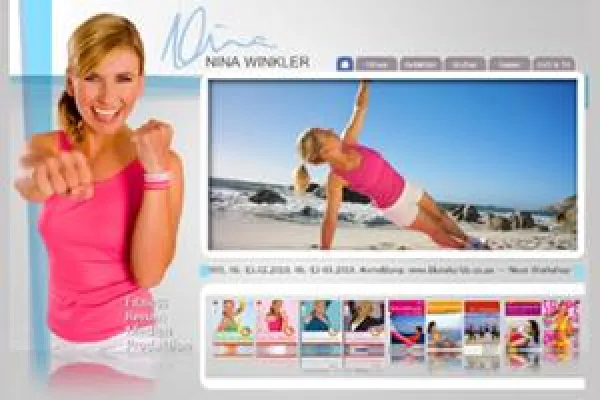 Bild: Topfit im Web - Die Fitness-Expertin Nina Winkler mit neuem Webauftritt