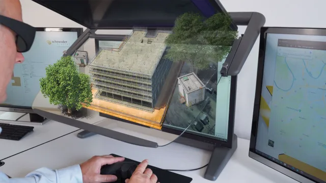 Bild: BIM: Planung und Betrachtung durchgängig in 3D-Stereo - 3D PluraView und ELITECAD machen es möglich