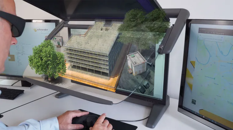 Bild: BIM: Planung und Betrachtung durchgängig in 3D-Stereo - 3D PluraView und ELITECAD machen es möglich
