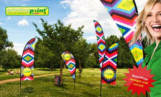 Bild: Beachflags bei Printingpoint jetzt in Eigenproduktion