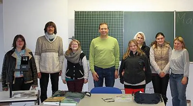 Bild: Schulstunde mit Thomas Marwein MdL im CJD Jugenddorf Offenburg