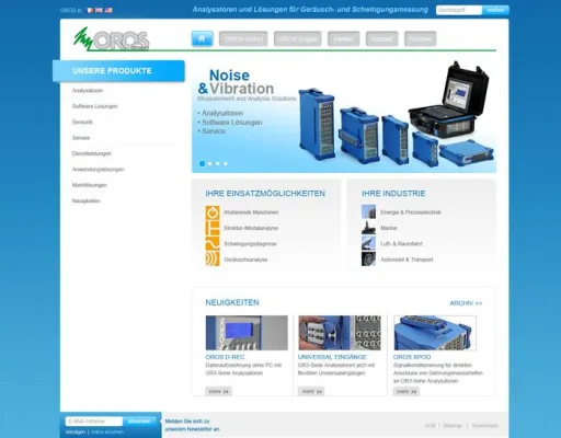 Bild: Good Vibrations! karo media wird Website von OROS Noise and Vibration Analyzers GmbH relaunchen.