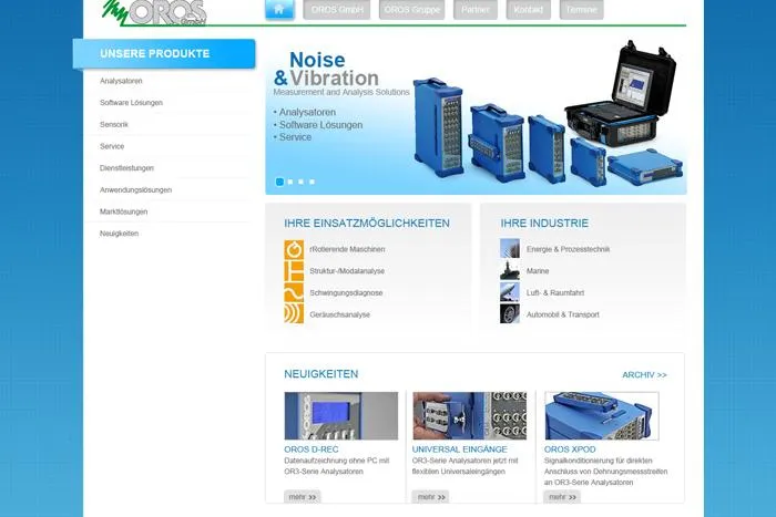 Bild: Good Vibrations! karo media wird Website von OROS Noise and Vibration Analyzers GmbH relaunchen.